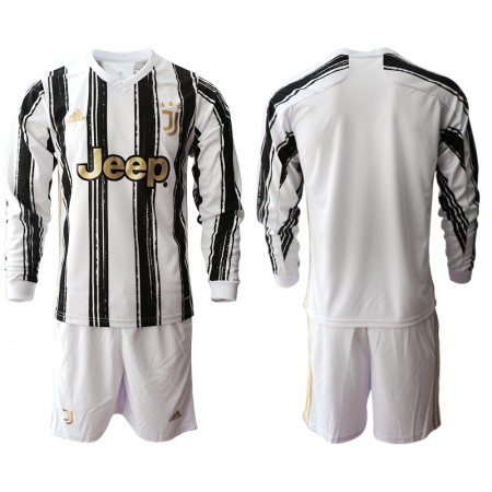 Billiga Fotbollströjor Juventus Barn Hemma tröja 2020/21 Långärmad